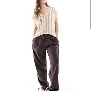 ANTHRO - YELLOW BIRD | Yellow Bird crochet knit top tunic.